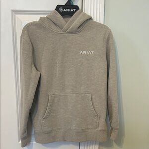 Ariat boys Tan Hoodie Sweatshirt 10/12